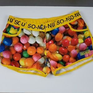 SO-NU Beach Shorts Gumballs Women's  - (40) M/L